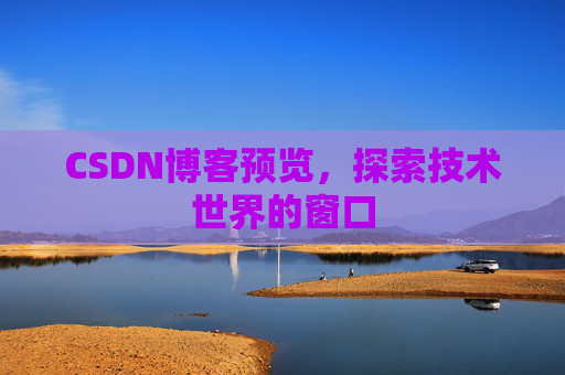 CSDN博客预览，探索技术世界的窗口